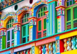 Façade Colorée, Singapour