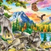 Famille de Loups et Aigles.