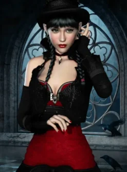 Femme Gothique aux Corbeaux