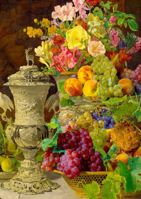 Ferdinand Georg Waldmuller : Nature morte aux fruits
