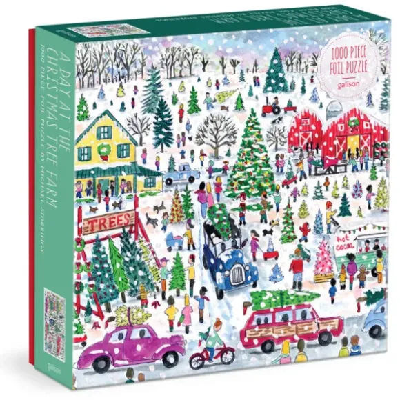 Ferme d'Arbres de Noël - Puzzle Étincellant de 1000 Pièces
