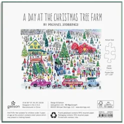 Ferme d'Arbres de Noël - Puzzle Étincellant de 1000 Pièces