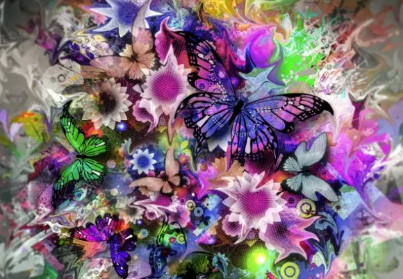 Fleurs et Papillons