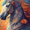 Floral Horse