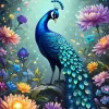 Flowers & Peacock