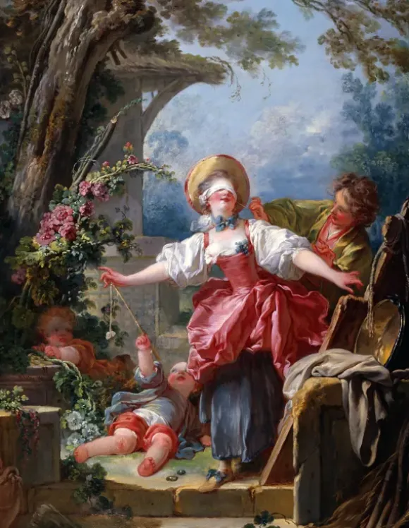 Fragonard Jean-Honoré - Jean-Honoré Fragonard: Blind Man's Bluff