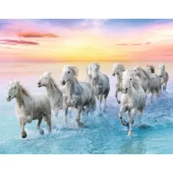 Galloping White Horses