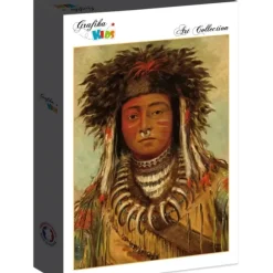 George Catlin : Chef Indien - Ojibbeway, 1843