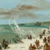 George Catlin : Portage Autour des chutes de Niagara à Table Rock, 1847-1848