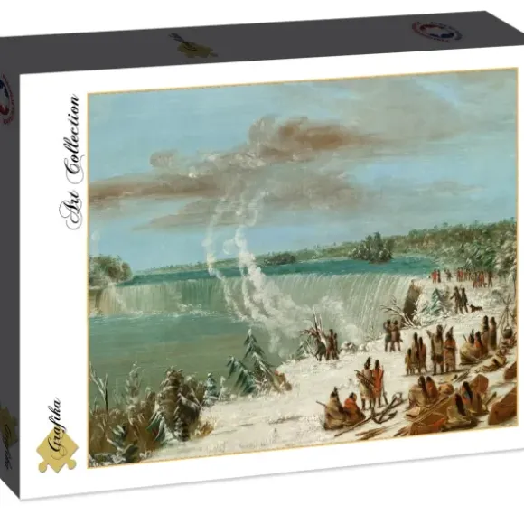 George Catlin : Portage Autour des chutes de Niagara à Table Rock, 1847-1848