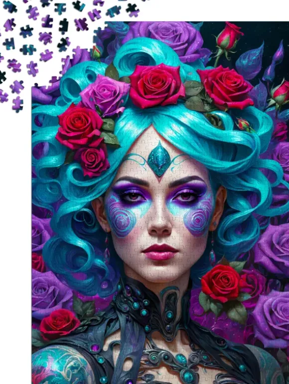 Gothic Flowers Portrait