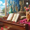 Grand Piano Cat