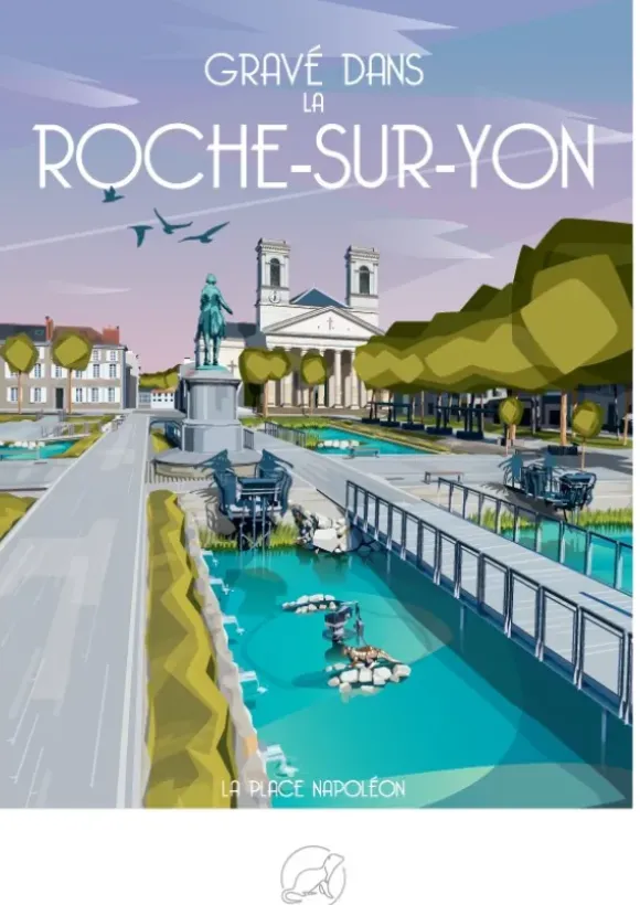 Gravé dans la ROCHE-SUR-YON - La Place Napoléon