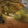 Hans Andersen Brendekilde: A Wooded Path in Autumn