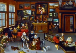 Hieronymus Francken Iicirca - The Archdukes Albert and Isabella Visiting a Collector's Cabinet, 1623