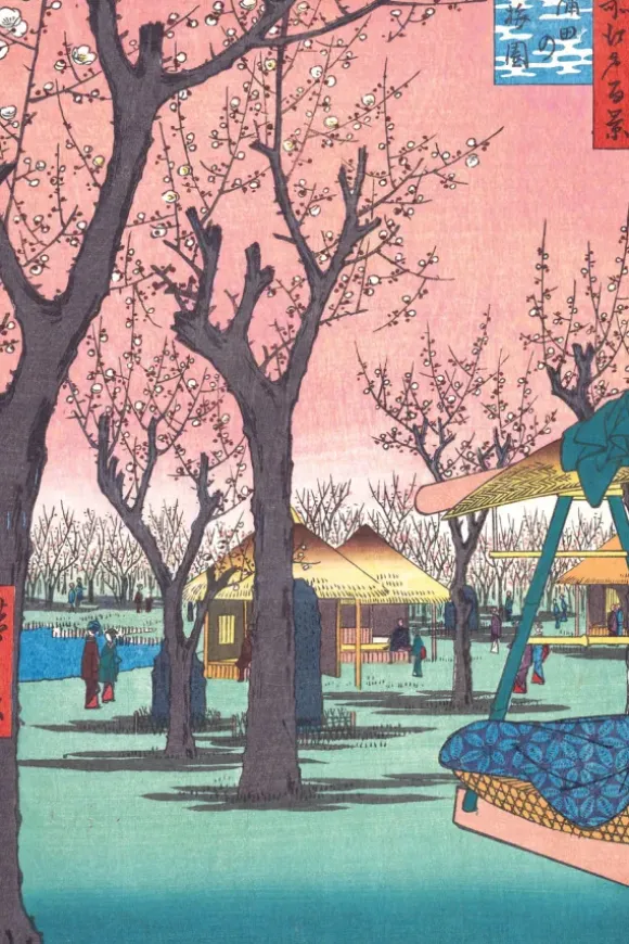 Hiroshige Utagawa - Puzzle en Bois Découpé à la Main - Les Pruniers De Kamata