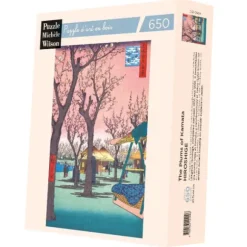 Hiroshige Utagawa - Puzzle en Bois Découpé à la Main - Les Pruniers De Kamata