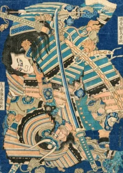 Hokusai - Kamakura no Gengoro Seizing Torinoumi Tasaburo