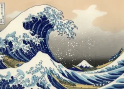 Hokusai - 2 Puzzles - L'Art d'Hokusai : La Grande Vague de Kanagawa - Shinagawa sur Le Tokaido