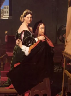 Ingres Jean-Auguste-Dominique - Jean-Auguste-Dominique Ingres : Raphaël et la Fornarina, 1814