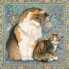 IVORY CATS - Agneatha and Avril on Persian carpet