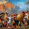 Jacques-Louis David - The Intervention of the Sabine Women, 1799