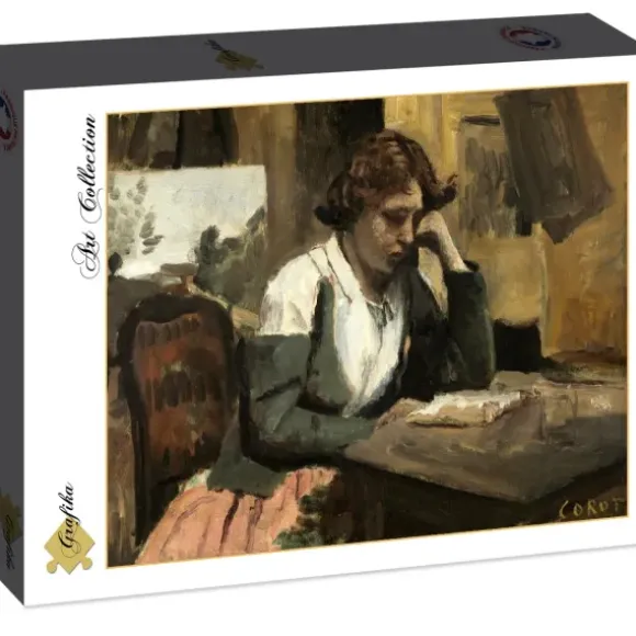 Jean-Baptiste-Camille Corot : Lecture de Jeune Fille, 1868