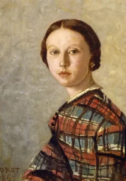 Jean-Baptiste-Camille Corot : Portrait de Jeune Fille, 1859