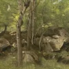 Jean-Baptiste-Camille Corot : Rochers en Forêt de Fontainebleau, 1860-1865