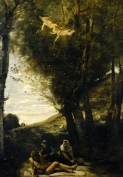 Jean-Baptiste-Camille Corot : Saint Sebastian Succored by the Holy Women, 1874