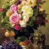 Jean-Baptiste Robie - Still Life with Roses