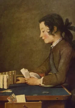 Jean Siméon Chardin : Le Château de Cartes, 1737
