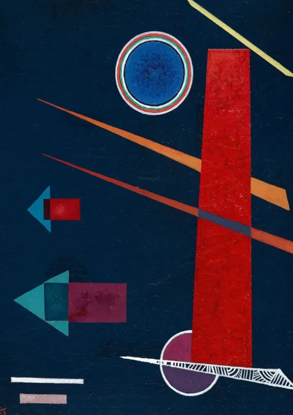 Kandinsky Vassily - Vassily Kandinsky - Powerful Red, 1928