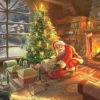 Kinkade Thomas - Thomas Kinkade - Le Père Noël est là!
