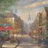 Kinkade Thomas - Thomas Kinkade, Café à Munich