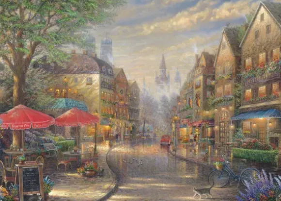 Kinkade Thomas - Thomas Kinkade, Café à Munich