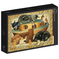 Kittens playing in Noahs ark