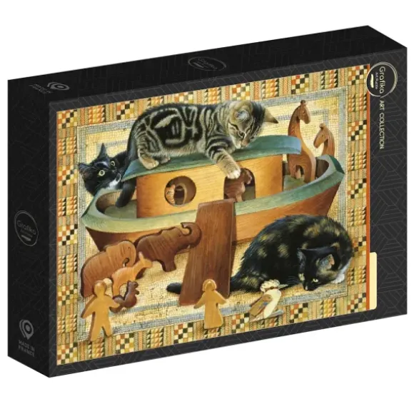 Kittens playing in Noahs ark
