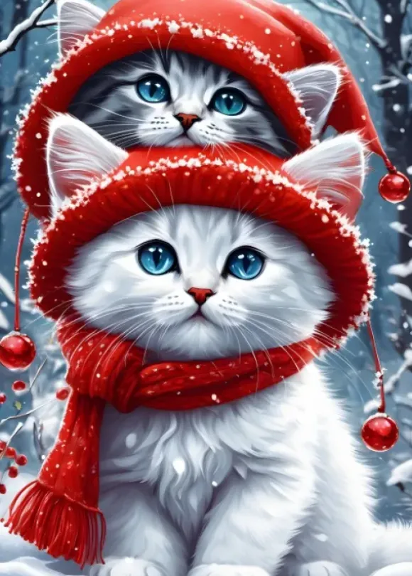 Kitties in the Winter