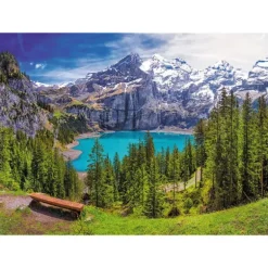 Lac d'Oeschinen, Alpes, Suisse