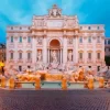 La Fontaine de Trevi, Rome - Italie
