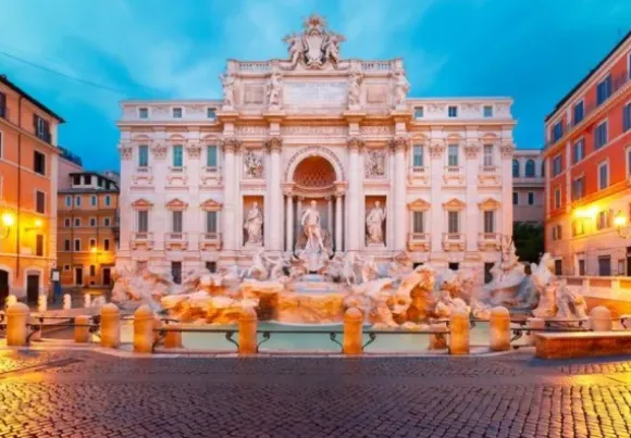 La Fontaine de Trevi, Rome - Italie