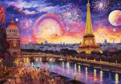 Landscape In Pointillism