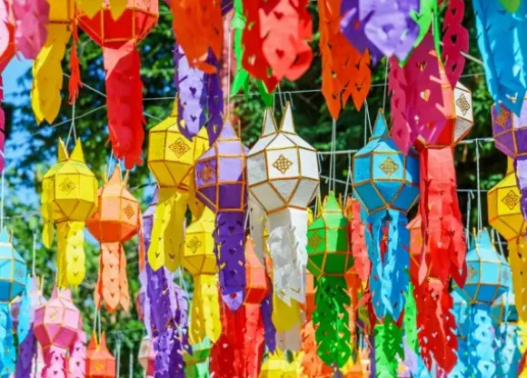 Lanternes Colorées