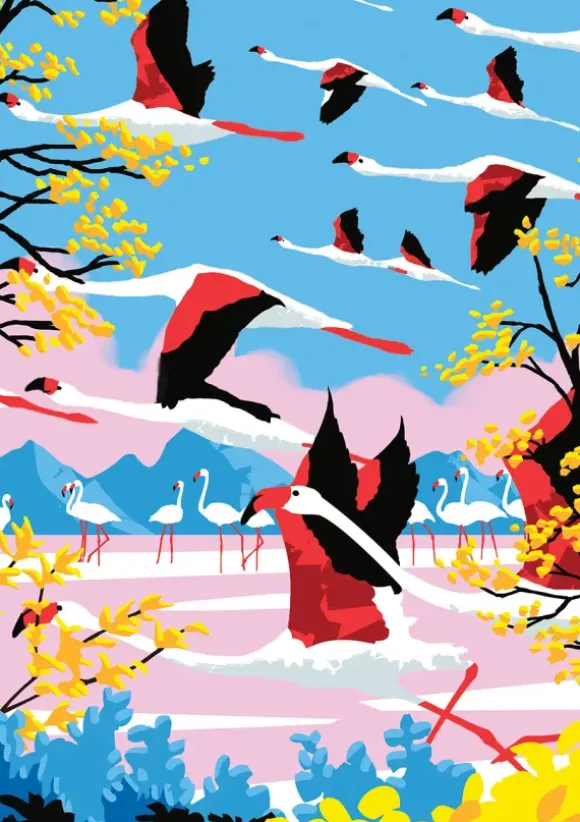 L'Envol des Flamants Roses