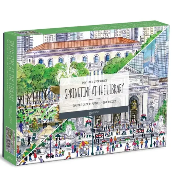 Le Printemps à la Bbibliothèque - Puzzle Double Face de 500 Pièces