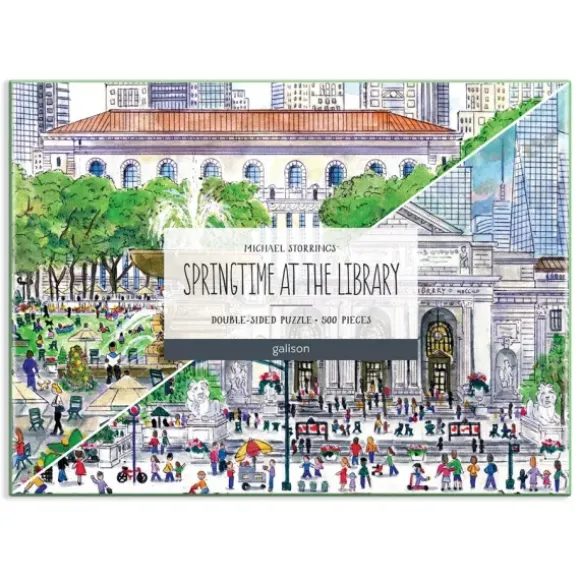 Le Printemps à la Bbibliothèque - Puzzle Double Face de 500 Pièces