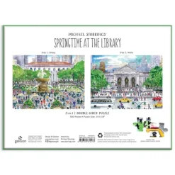 Le Printemps à la Bbibliothèque - Puzzle Double Face de 500 Pièces