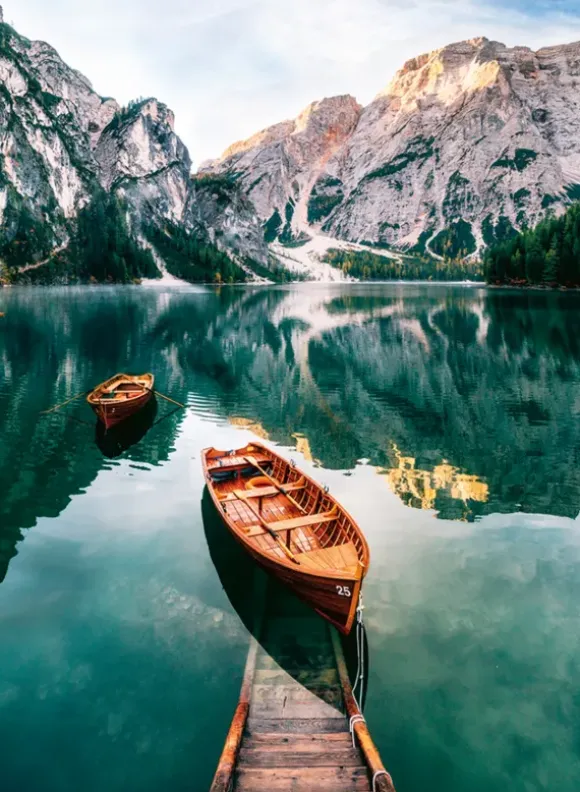 Les Barques du Lac de Braies - Italie
