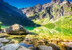 Lever du Soleil sur Morskie Oko, Pologne